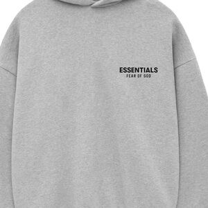 Fear of God Essentials Heather Gray Hoodie